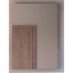 TUHOME - Espejo Baño Forma Rectangular 60x80 cm Gris Catania