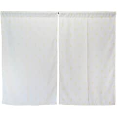 ATMOSPHERA HOME - Cortina cocina árbol mostaza 2 paños 70x115 cm