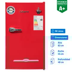 LIBERO - Frigobar  98 Litros Rojo LFB-90R