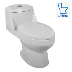SENSI DACQUA - Sanitario One piece a Piso 30,5 cm 6 Litros Vinciny Blanco
