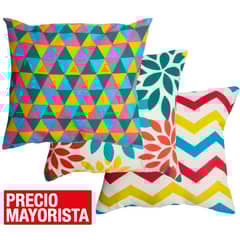 ZEE DREAMS - Pack 2 cojines 40x40 cm diseño colores surtidos