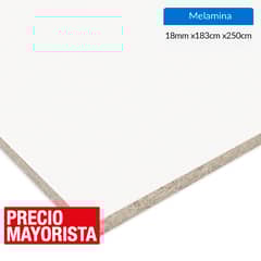 GENERICO - Melamina Blanco 18 mm 183x250 cm