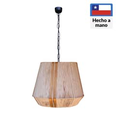 CAROLD STEVENS - Lámpara colgante metal lior beige 1 luz E27