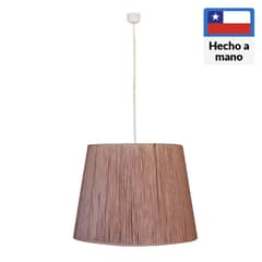 CAROLD STEVENS - Lámpara colgante jaziz metal tejida café 1 luz E27