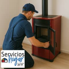 SERVICIOS HOGAR - Instalación Calefactor a Pellet en casa de 1 piso OTRAS MARCAS