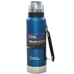 NATIONAL GEOGRAPHIC - Termo para Agua 1.2 l Acero Inoxidable Azul
