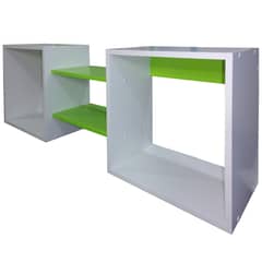 MUEBLES KIDS - Repisa Cubo Melamina 4 Nivel(es) 120x40x25 cm Verde Pistacho