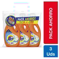 ACE - Tripack Detergente Líquido 1.8Lt.
