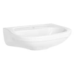 CORONA - Lavamanos con Forma Ovalada Porcelana 48x23x37.5 cm Blanco