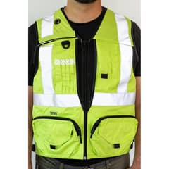TOPSAFE - Chaleco geologo reflectante amarilla talla m