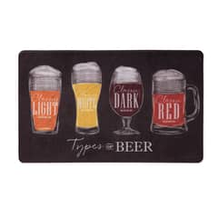 DIB - Limpiapiés Cocina Cerveza 45x75 cm Negro