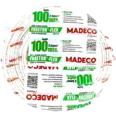 MADECO - Cable libre de halógenos (H07Z1K) 2,5 mm2 100 m blanco