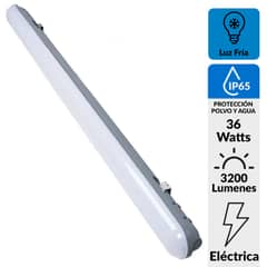 HB LEDS - Equipo Estanco LED Integrado 36W 120cm Luz Fría