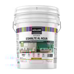 KOLOR - Esmalte al Agua Semibrillante 4 galón(es) Blanco