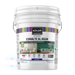 KOLOR - Esmalte al Agua Satinado 4 galón(es) Blanco