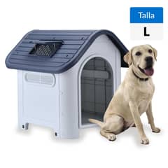 PETWOOW - Casa Skylight para Perro 87x75.5x72 Gris-Azul marino