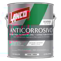 LANCO - Anticorrosivo zinc y estructuras metalicas negro 1 galón