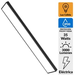 HALUX - Panel Led de Oficina 45W 28x118 cm
