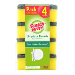 SCOTCH BRITE - Esponja Estandar x4