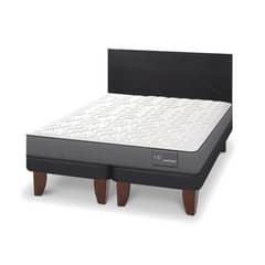 CIC - Cama Europea anatomic king respaldo Villarrica negro
