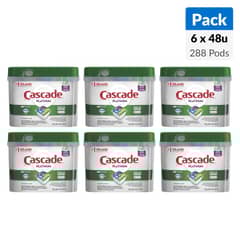 CASCADE - Tabletas Lavavajillas Pack 6 48 unidad(es) Cápsulas