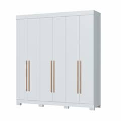VEKKAHOME - Clóset Opus 6 Puerta(s) 5 Repisa(s) 184.2x203x47 cm Blanco