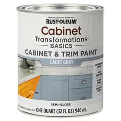 RUST OLEUM - Pintura para Muebles y Melamina Interior Semibrillo Gris Claro 946 ml