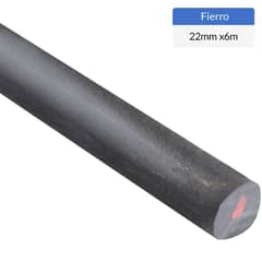 GENERICO - Fierro Liso Redondo Acero 22x22 mm 6 m