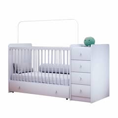 KIDSCOOL - Cuna Top Baby Blanco 90.5x68.5x171.5 cm