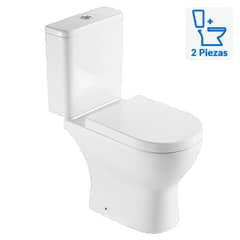 KLIPEN - Wc Two piece a Piso 26,5 cm 6.3 Litros Atenas Ada Blanco