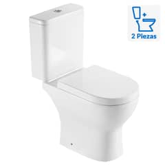 KLIPEN - Wc Two piece a Piso 20,5 cm 6.3 Litros Atenas Ada Blanco