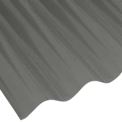 DVP - Polionda acanalado Policarbonato 0.7 mm 81x250 cm Gris