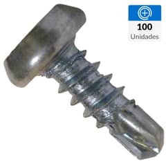 MAMUT - Tornillo Autoperforante Cabeza Phillips Metal 7/16 " 7 mm 100 Unidades