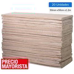 AISLAN - Lana Mineral R122 colchoneta 1 cara 0,5 x 1,2m (20 unidades)