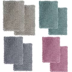 JUST HOME COLLECTION - Set 2 piso de baño 40x60 cm colores surtidos