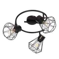 JUST HOME COLLECTION - Barra 3 luces E27 negra