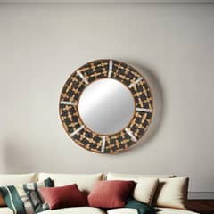 HOMY - Espejo deco bambu true 60 cm