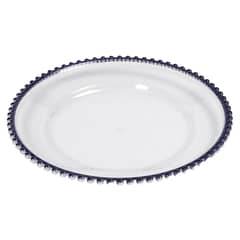 JUST HOME COLLECTION - Portaplato 33 cm borde azul