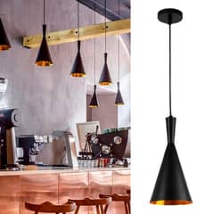 JUST HOME COLLECTION - Lámpara de Colg Tiru 1 Luz E27 Negro
