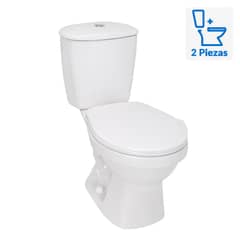 CORONA - Sanitario Two piece a Piso 30,5 cm 4.8 Litros Laguna blanco