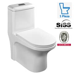 SENSI DACQUA - Sanitario One piece a Piso 30,5 cm 7 Litros ROMA Blanco Mate