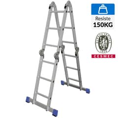 BAUKER - Escalera Articulada Aluminio 357 cm 12 Peldaños