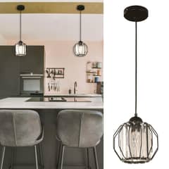 JUST HOME COLLECTION - Lámpara Colgar Fiori 1L E27 Negro