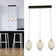 JUST HOME COLLECTION - Lámpara Colgar Led Tyr 3L Negro/Blanco Lc