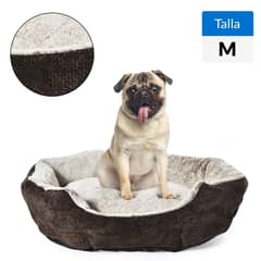 PETIZOOS - Cama redonda para Perro 18x65x76 cm Café
