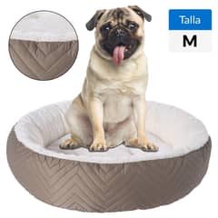 PETIZOOS - Cama Redonda para Perro 14x60x60 cm Café