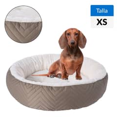 PETIZOOS - Cama Redonda para Perro 12x40x40 cm Café