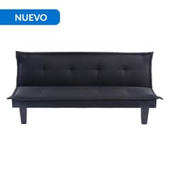 JUST HOME COLLECTION - Futón Kald Negro 165x75x72 cm