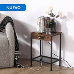 JUST HOME COLLECTION - Mesa lateral Oakham Café 38x28x52 cm