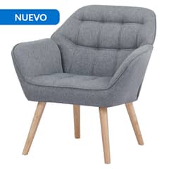 JUST HOME COLLECTION - Sitial 1 cuerpo Cassio 75x82x71 cm Gris